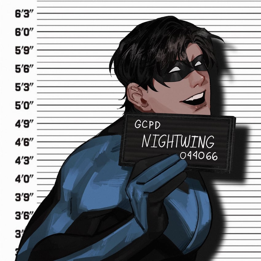 dick grayson and nightwing (dc comics and 2 more) drawn by calladraws1