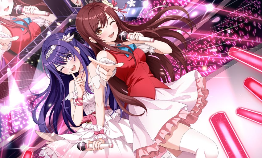 hoshino ai and osaki amana (idolmaster and 2 more) drawn by sulgi_park