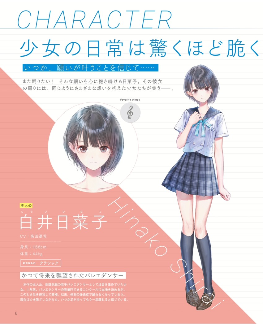 shirai hinako (blue reflection and 1 more) drawn by kishida_mel