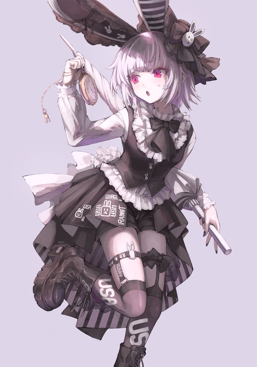 white rabbit (alice's adventures in wonderland) drawn by osobachan