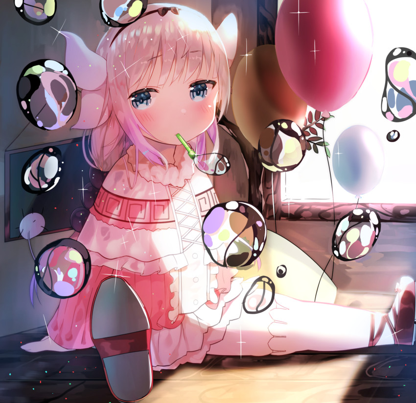 kanna kamui (kobayashi-san chi no maidragon) drawn by idemitsu
