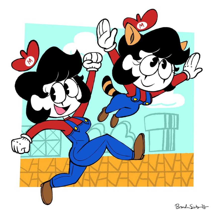 mario and mute the mime (original and 1 more) drawn by imrachets