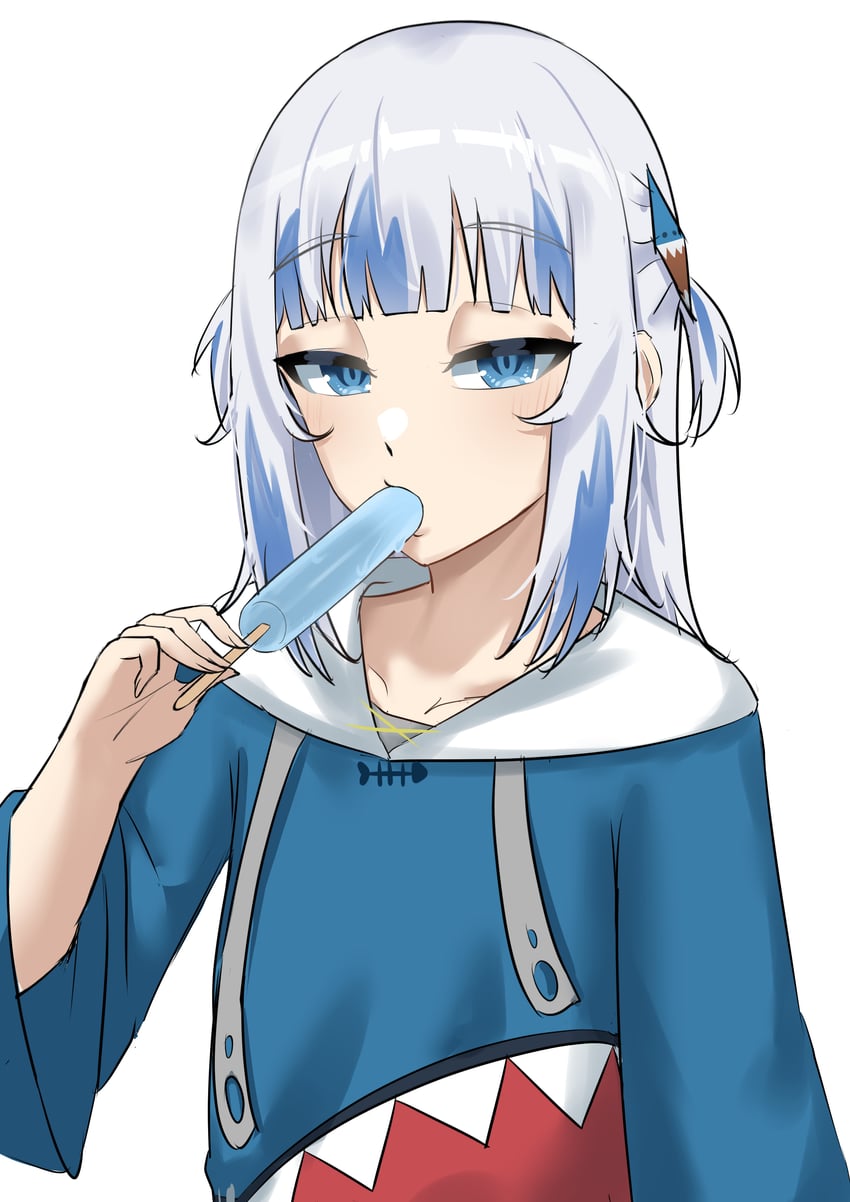 gawr gura (hololive and 1 more) drawn by rebelium