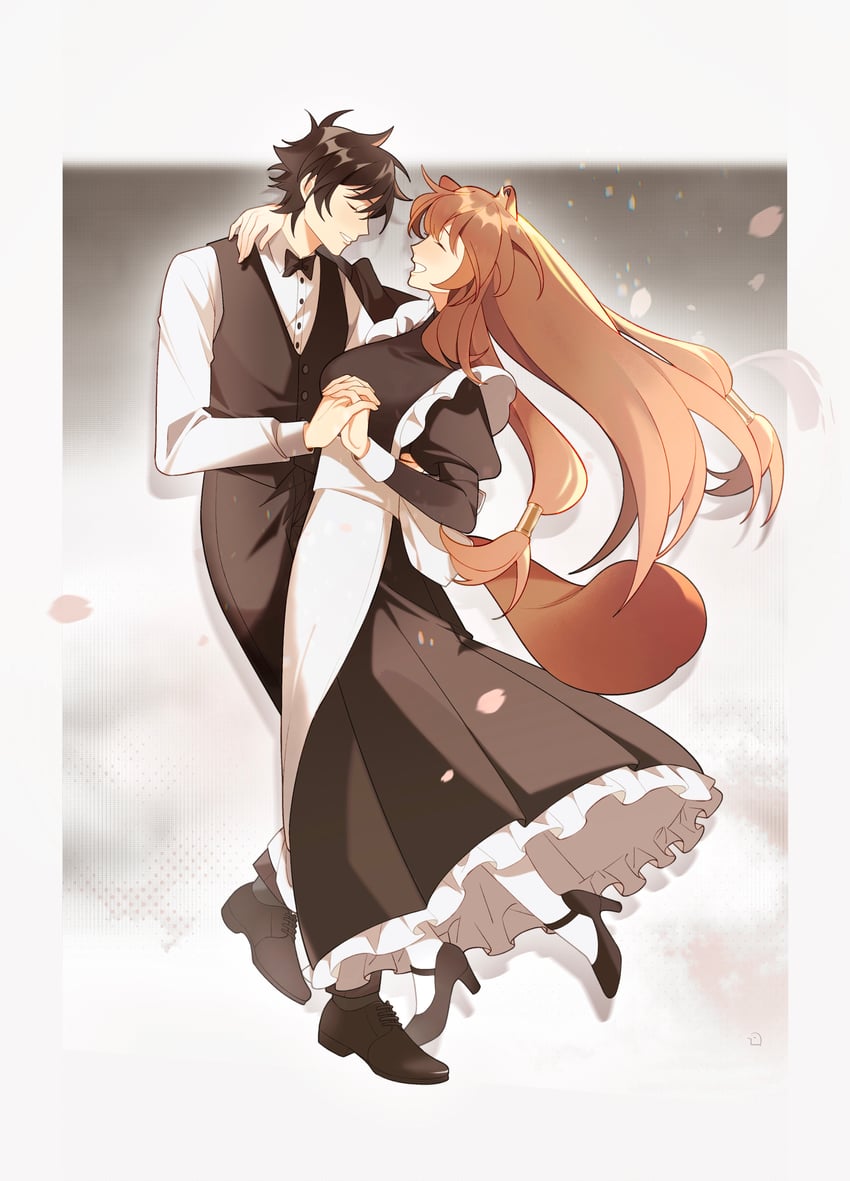 raphtalia and iwatani naofumi (tate no yuusha no nariagari) drawn by dice657523