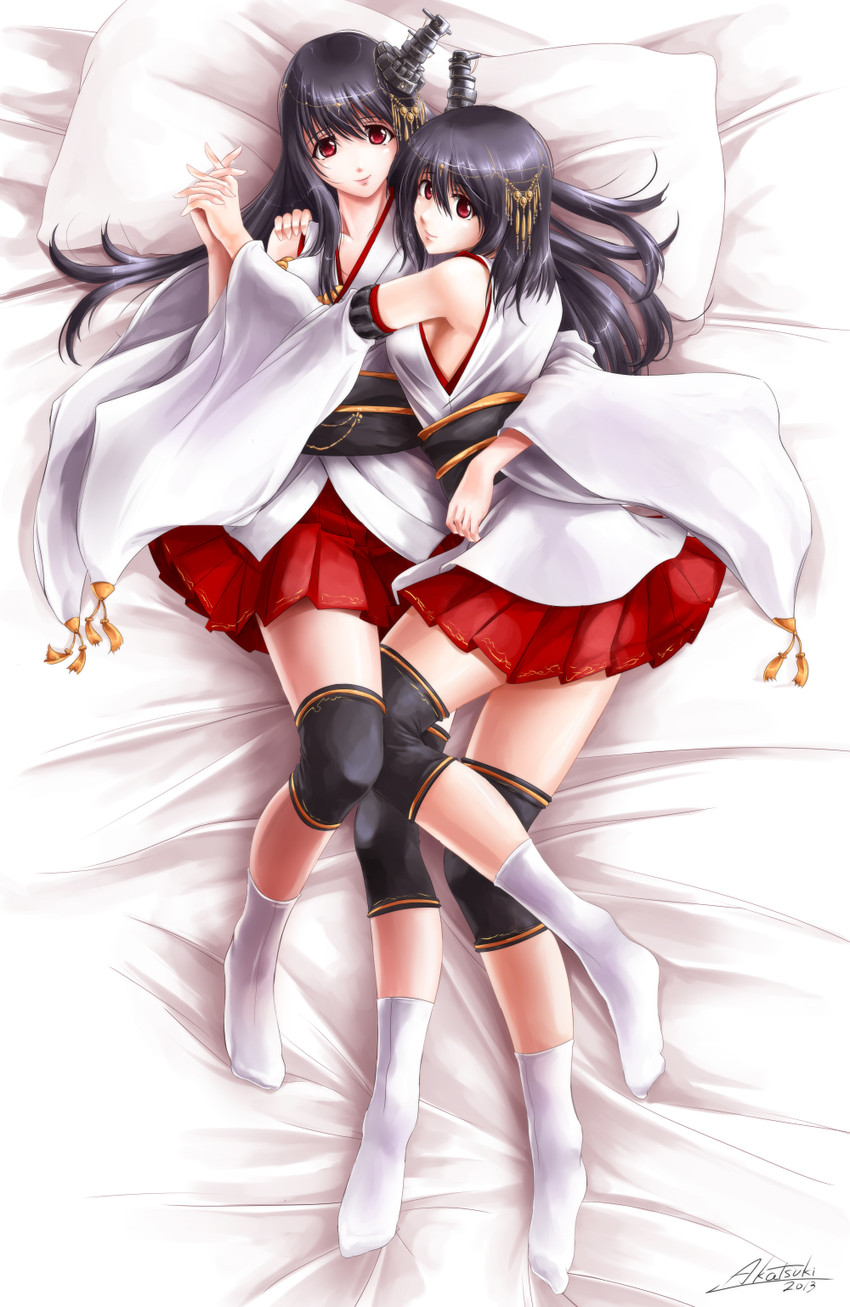 yamashiro and fusou (kantai collection) drawn by akatsuki_akane