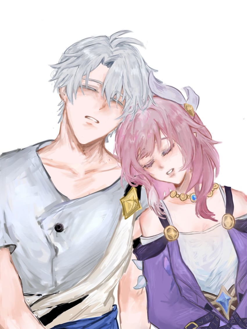 phainon and cyrene (honkai and 1 more) drawn by jellowyyy