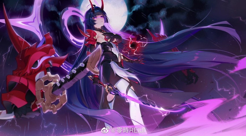 raiden mei (honkai and 1 more) drawn by rj_(lingshih10)