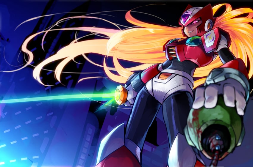zero (mega man and 1 more) drawn by yuriyuri_(ccc)