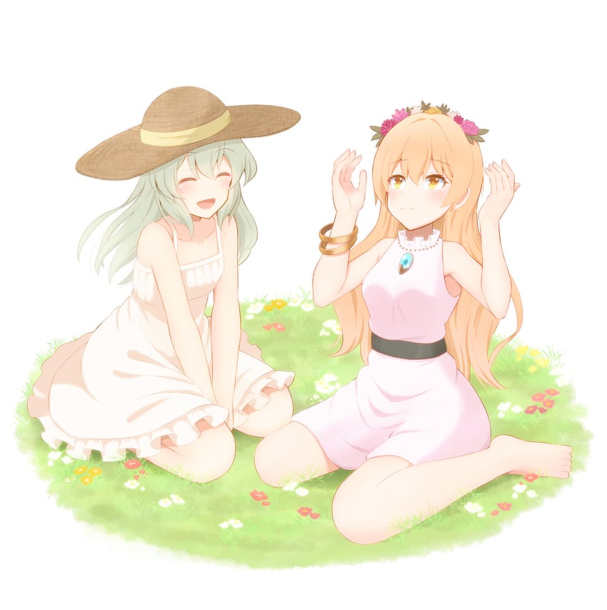 komeiji koishi and yorigami jo'on (touhou) drawn by masakano_masaka