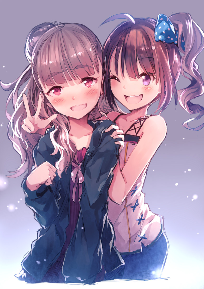 kamiya nao and yokoyama nao (idolmaster and 2 more) drawn by en@rain