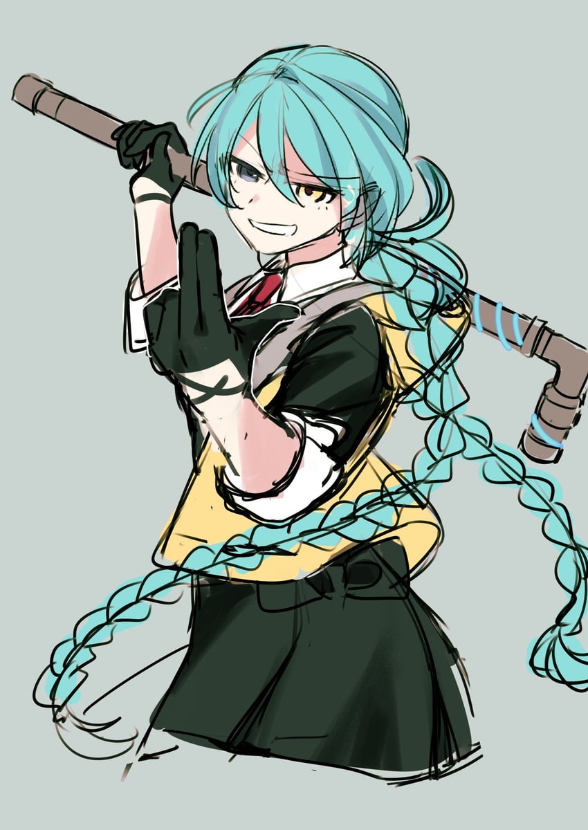 okiura mizuki (ai the somnium files and 1 more) drawn by kashii_kaoru