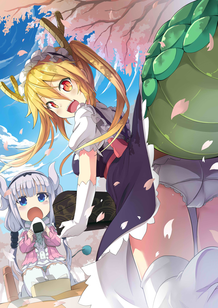 kanna kamui and tohru (kobayashi-san chi no maidragon) drawn by zelitto