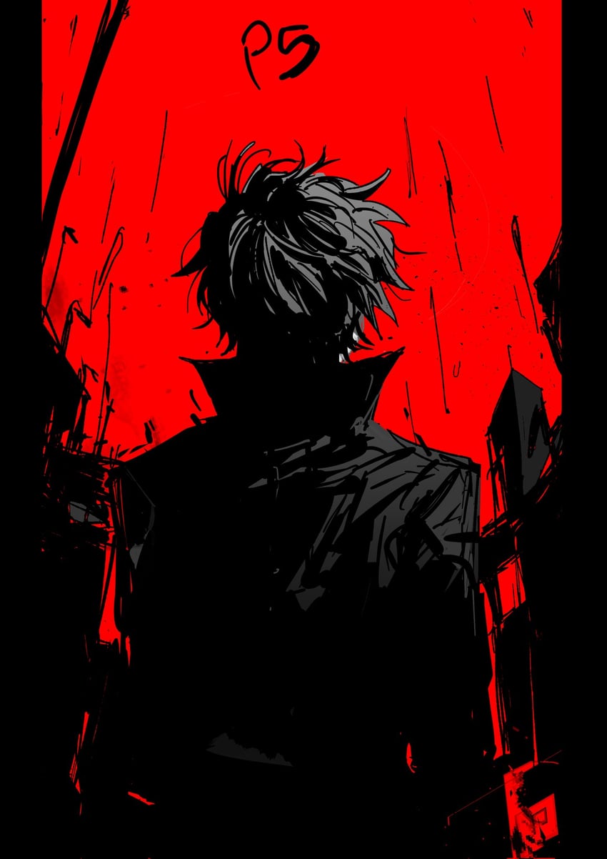 amamiya ren (persona and 1 more) drawn by goguma_wagamja