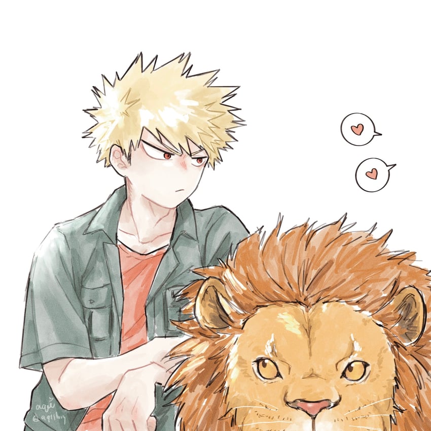 bakugou katsuki (boku no hero academia) drawn by aqistory