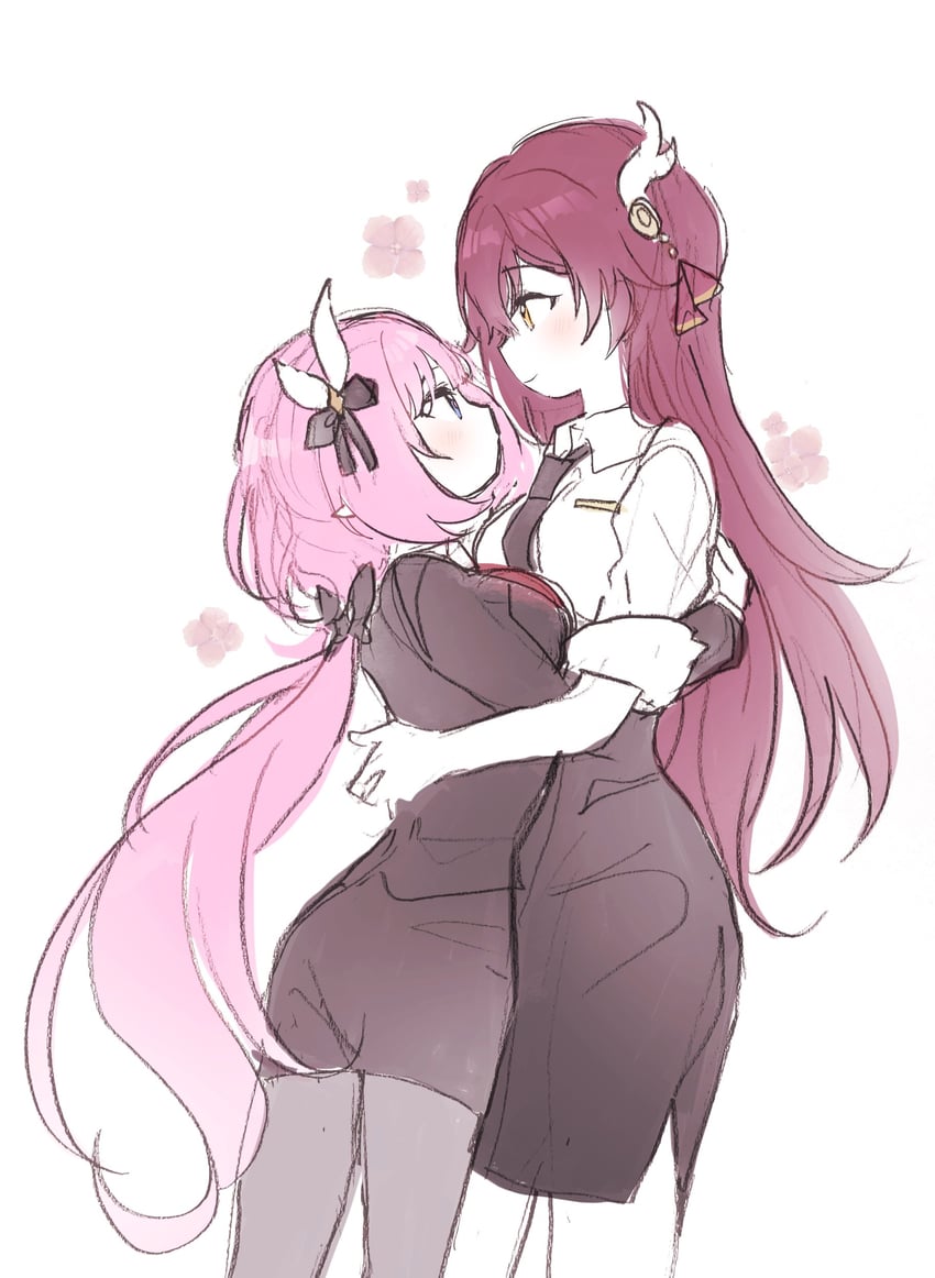 elysia and eden (honkai and 1 more) drawn by 5rwpvc