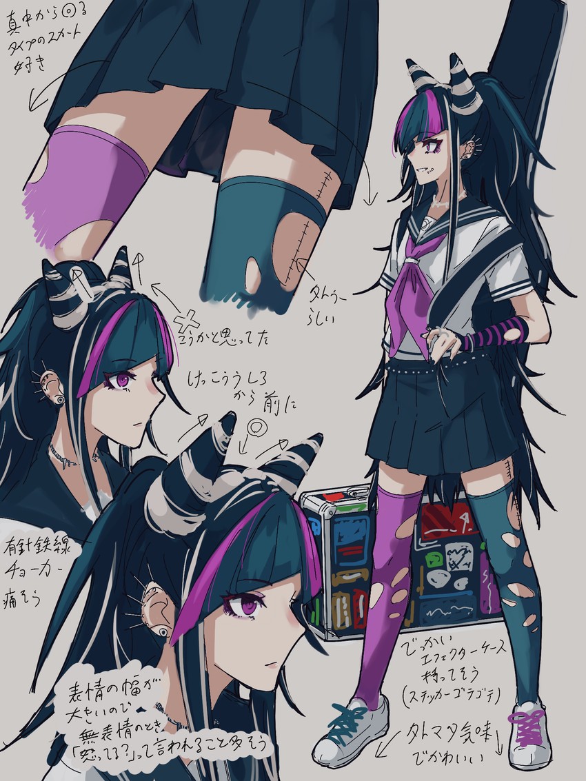 mioda ibuki (danganronpa and 1 more) drawn by oone0206