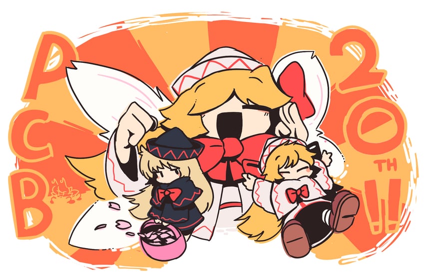 shanghai doll, lily white, hourai doll, and lily black (touhou and 1 more) drawn by slascoplerd