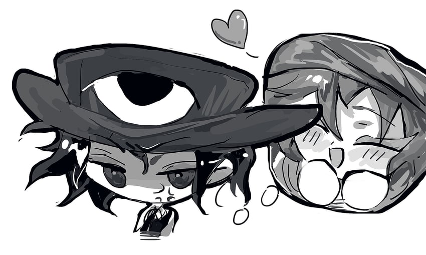 enraku tsubakura and kuzu suzumi (len'en) drawn by yiwanbulajinsiji320