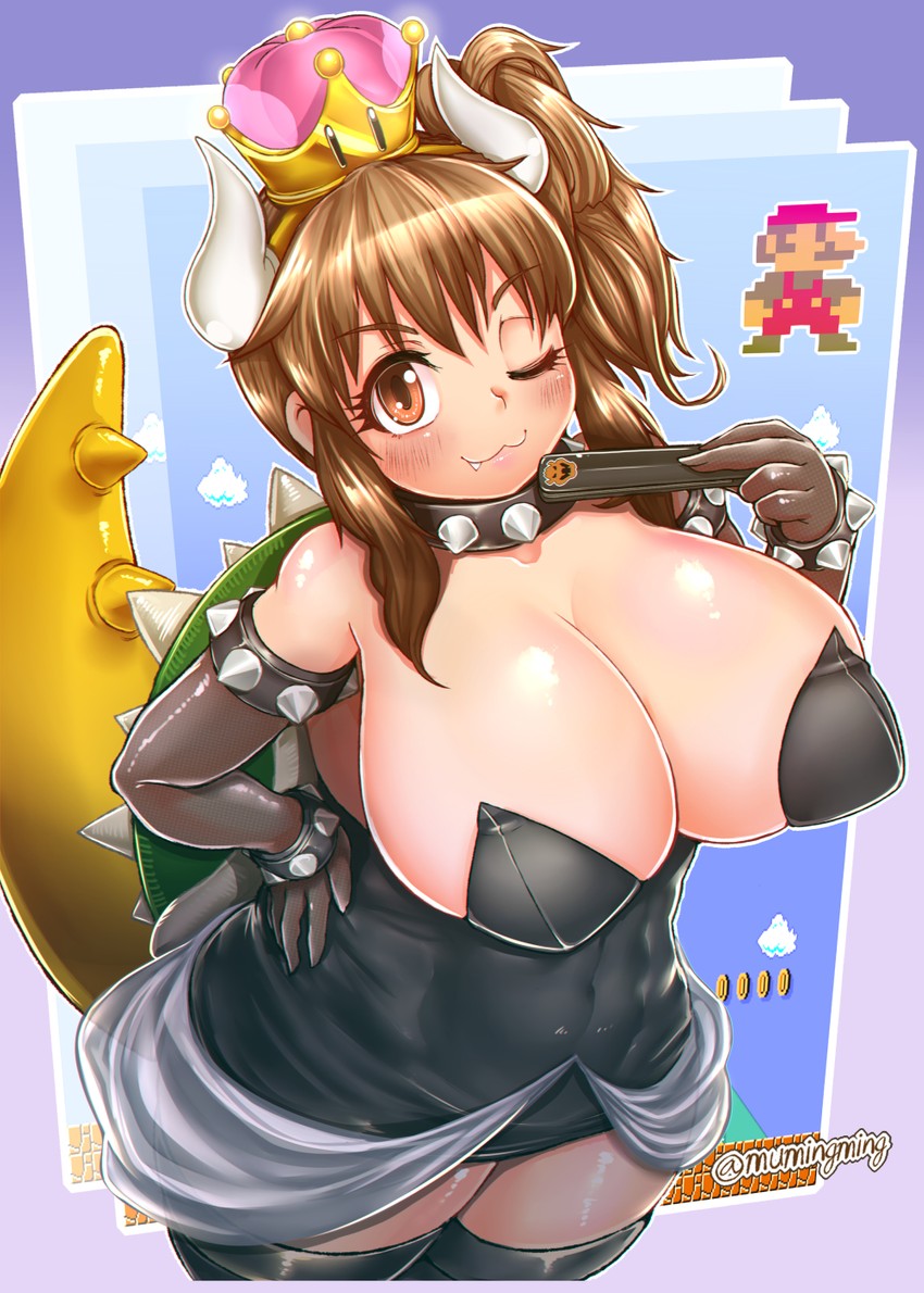 mario, bowsette, and moroboshi kirari (idolmaster and 3 more) drawn by mu_inochi