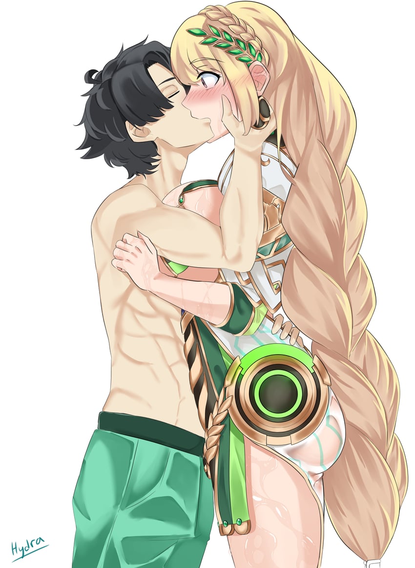 fujimaru ritsuka and demeter (fate and 1 more) drawn by hydra_(kuzuryuu9)