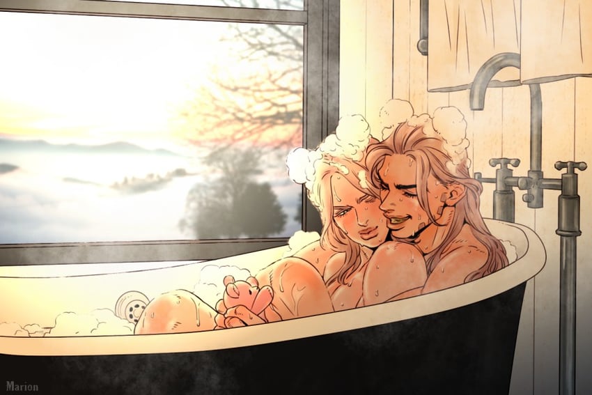 johnny joestar and gyro zeppeli (jojo no kimyou na bouken and 1 more) drawn by marion-ville