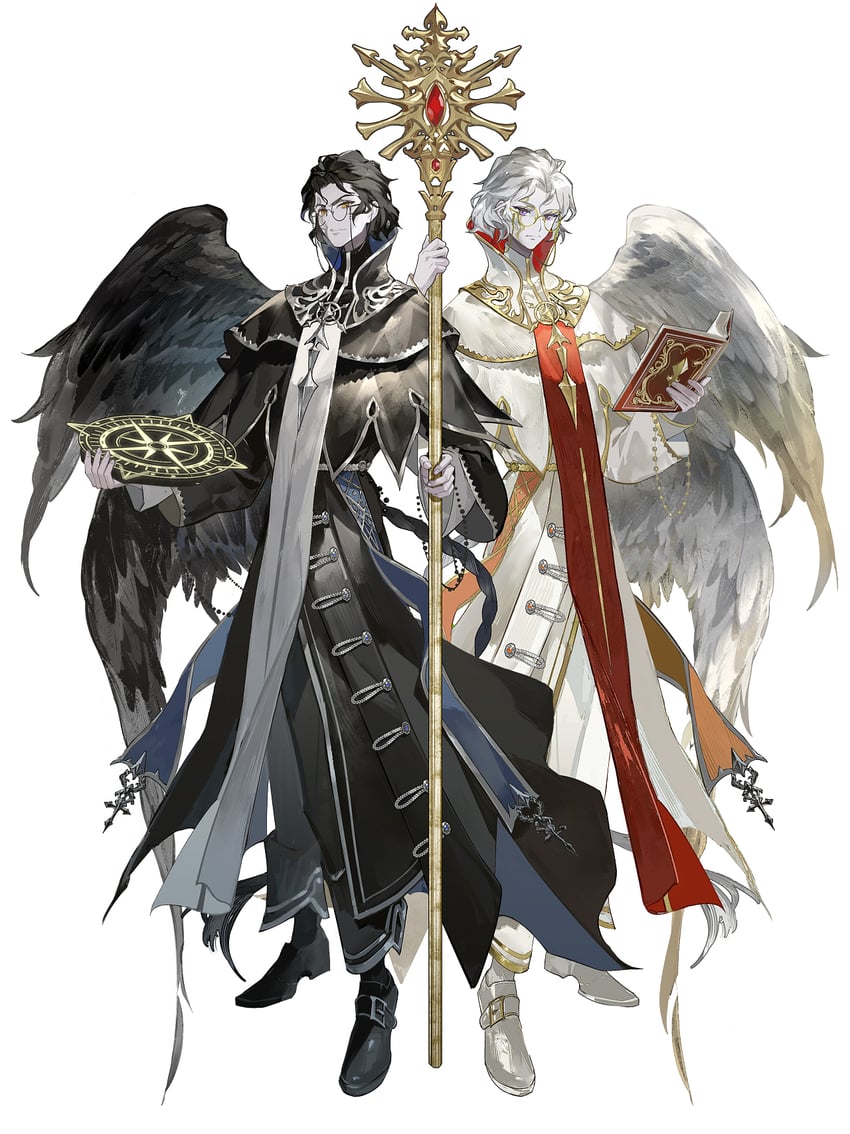 xie bian and fan wujiu (identity v) drawn by majimaji_studio
