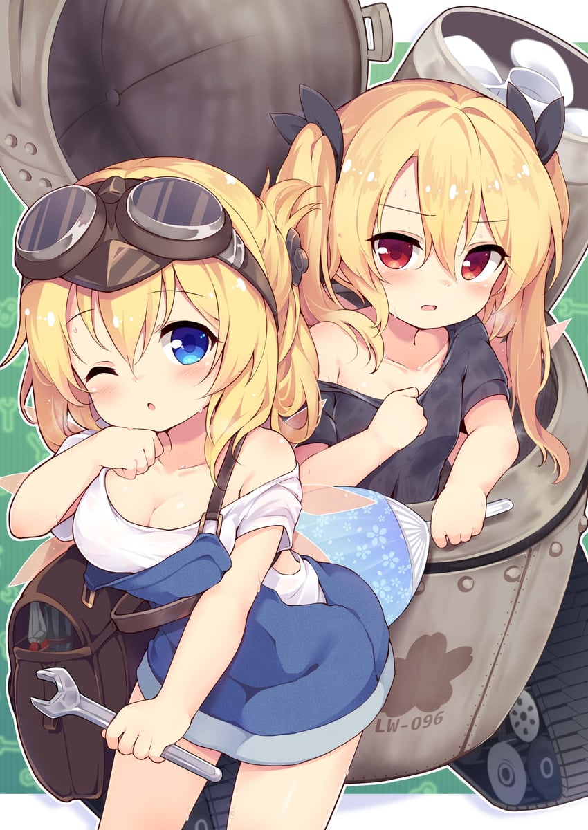 lily white and lily black (touhou) drawn by baku-p