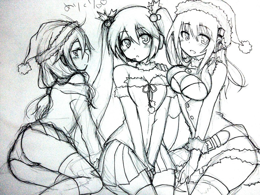 hatsune miku and super sonico (vocaloid and 1 more) drawn by yui-san_ryou