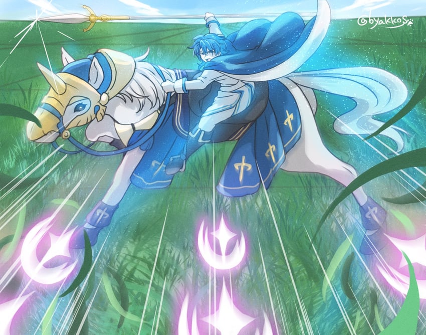 sigurd (fire emblem and 4 more) drawn by byakkos