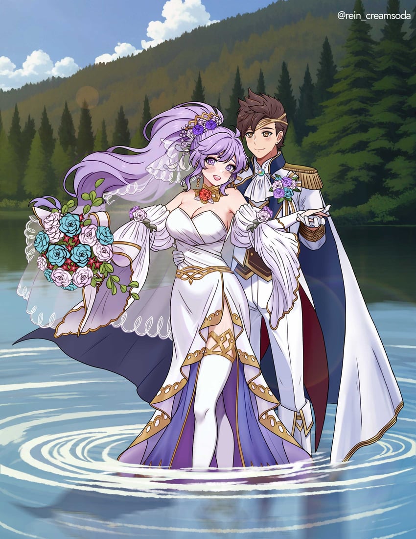 kiran, male kiran, and ishtar (fire emblem and 2 more) drawn by rein_creamsoda