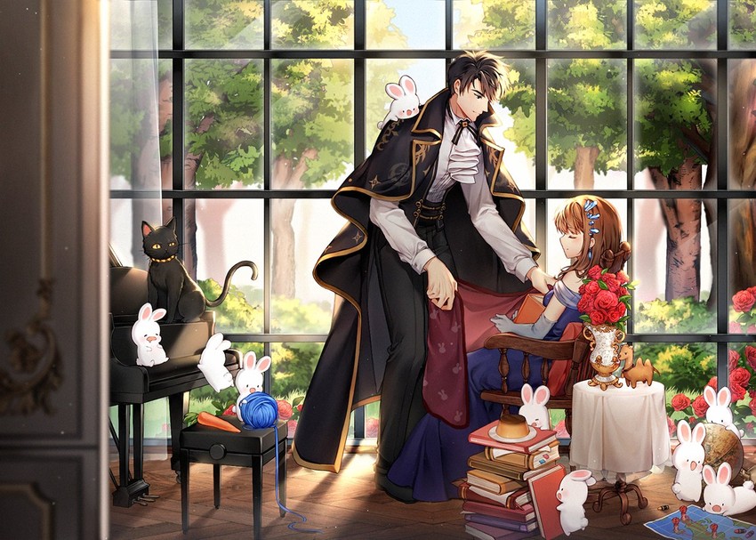 protagonist and li zeyan (love and producer) drawn by iji_(u_mayday)