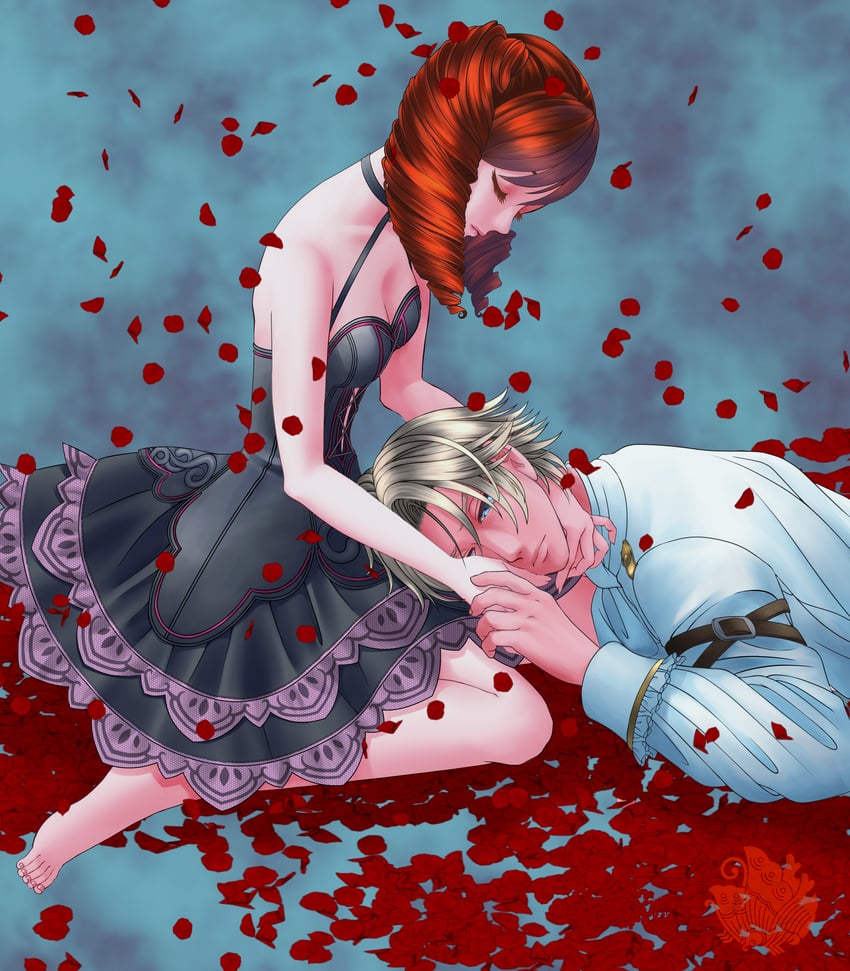 amy sorel and raphael sorel (soulcalibur and 1 more) drawn by xue--xue