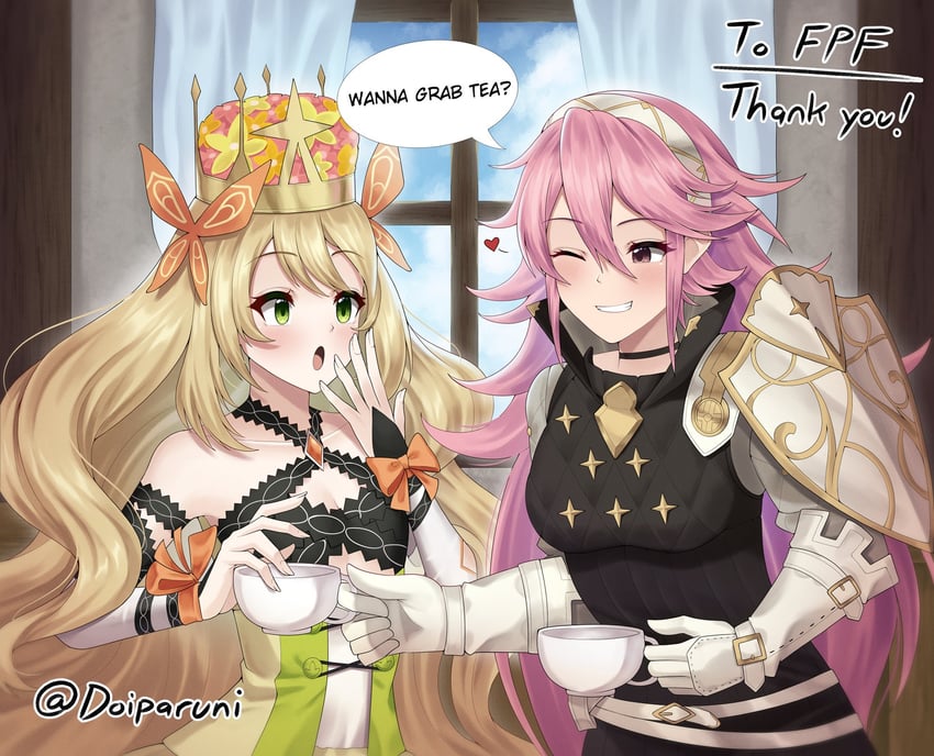 celine and soleil (fire emblem and 2 more) drawn by doiparuni