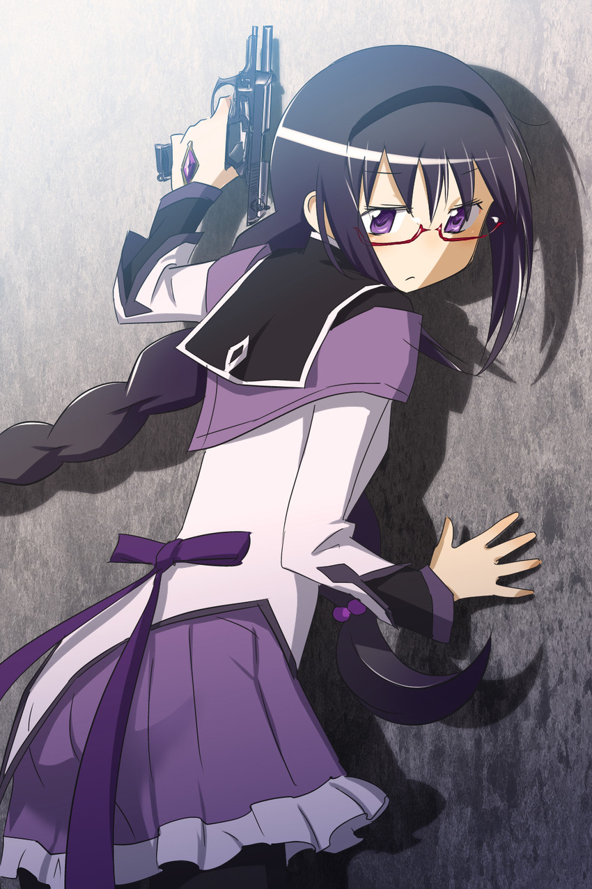 akemi homura (mahou shoujo madoka magica) drawn by sat-c