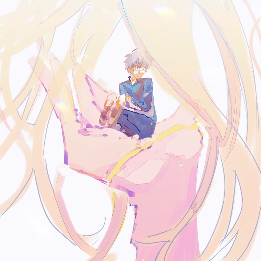 arcueid brunestud, tohno shiki, and archetype earth (tsukihime) drawn by numuhe