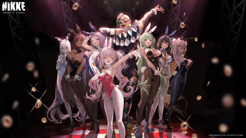 alice, noir, blanc, soda, rupee, and 3 more (goddess of victory: nikke)