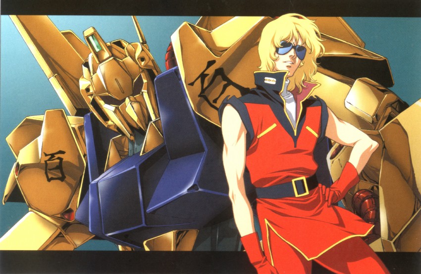 char aznable, quattro bajeena, and hyaku shiki (gundam and 1 more)