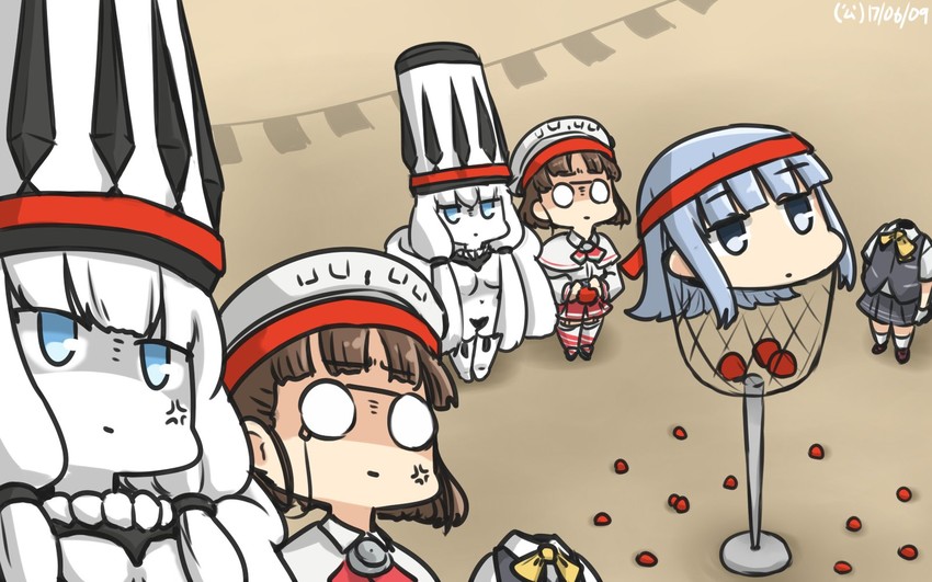 hatsukaze, roma, and northern water princess (kantai collection) drawn by hamu_koutarou