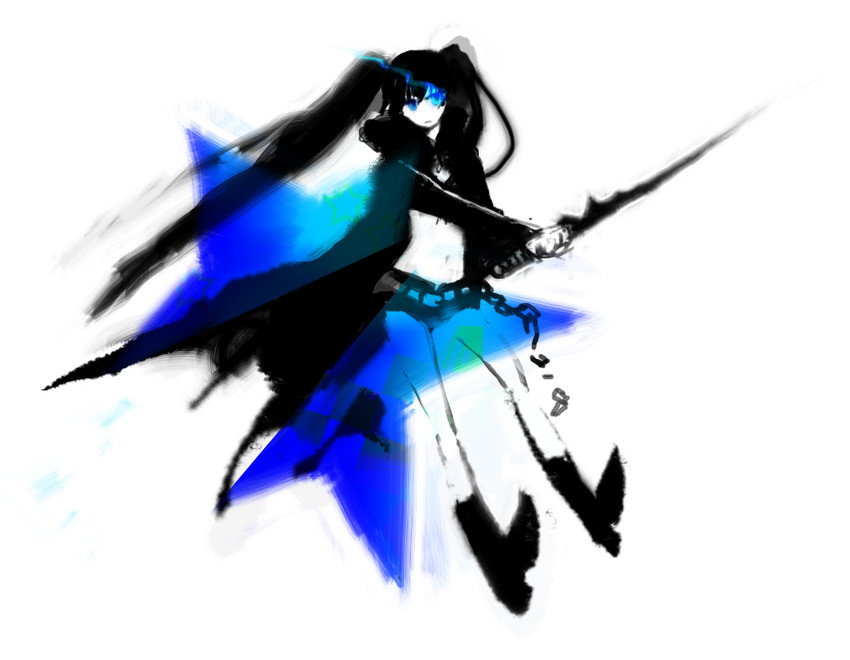 black rock shooter (black rock shooter) drawn by zou_(nanzo)