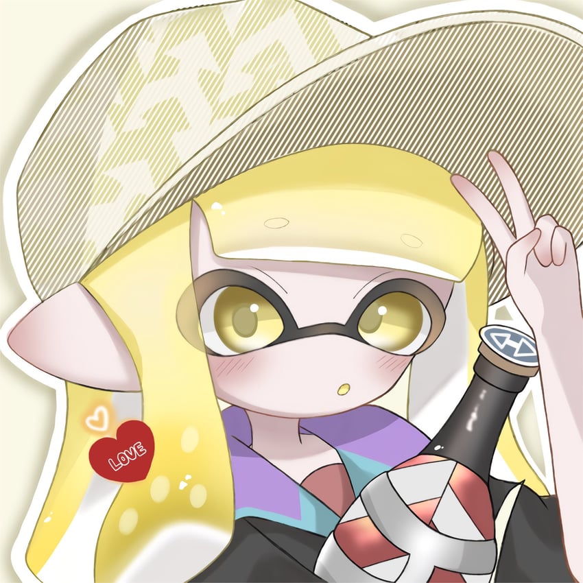 inkling player character and inkling girl (splatoon and 1 more) drawn by sh_f0y