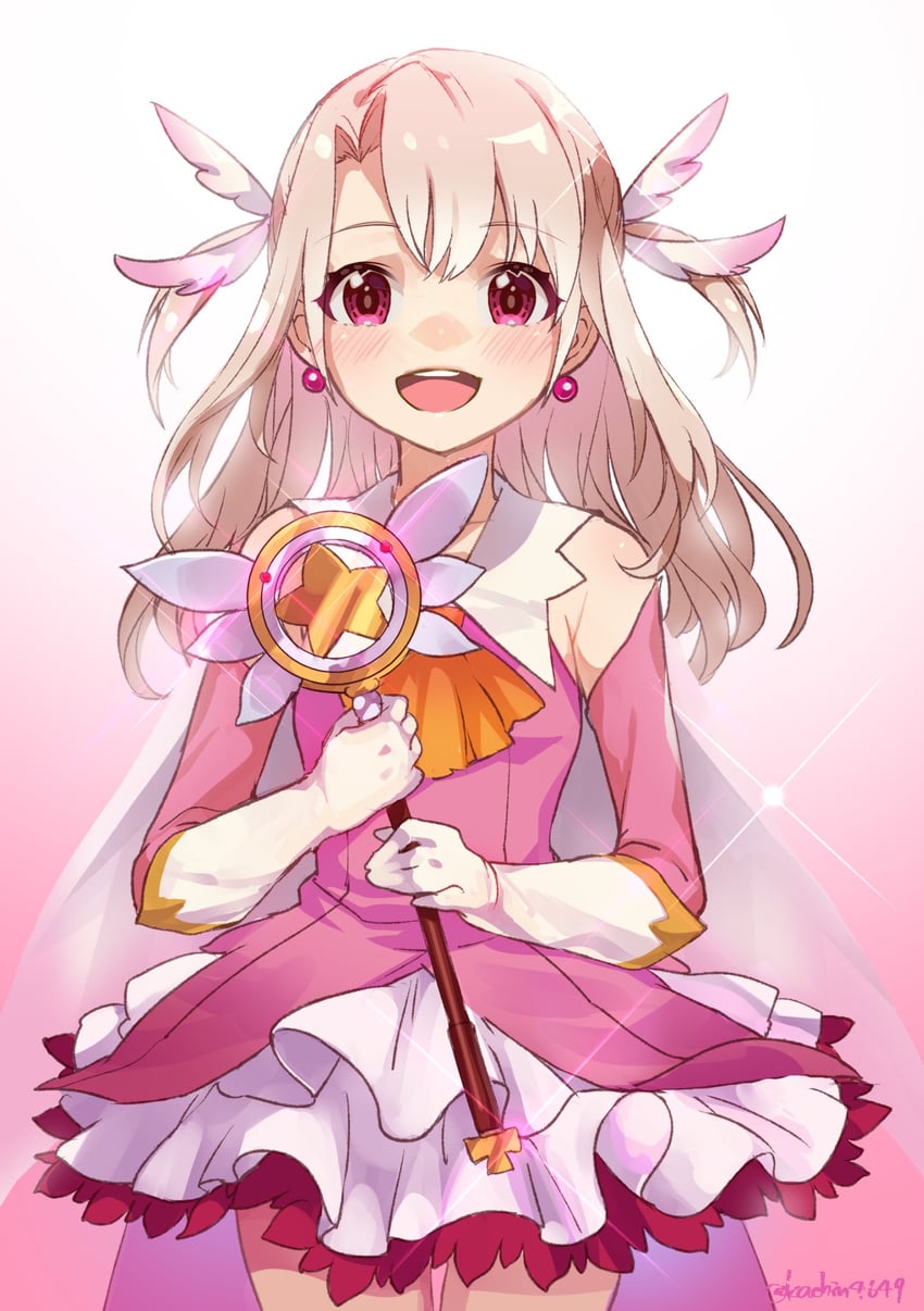 illyasviel von einzbern, prisma illya, and magical ruby (fate and 1 more) drawn by kachin
