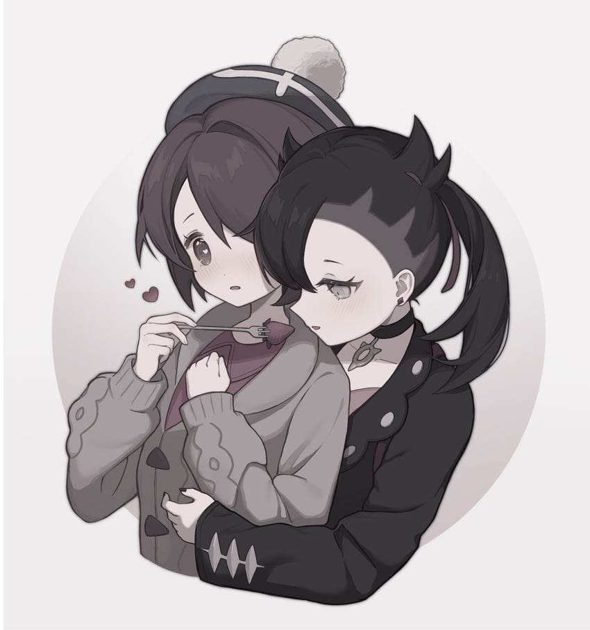 marnie and gloria (pokemon and 1 more) drawn by rcs_4