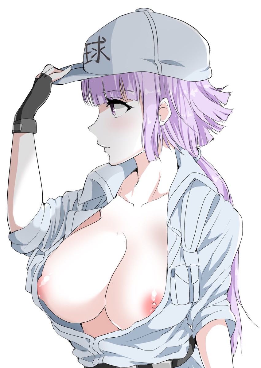white blood cell and u-8787 (hataraku saibou and 1 more) drawn by mikugeru_328