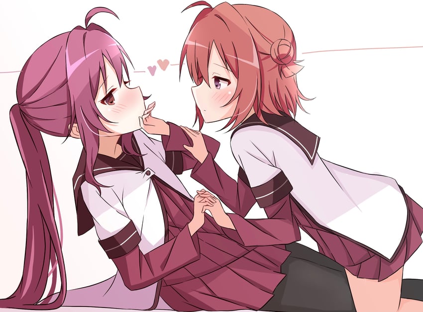 akaza akari and sugiura ayano (yuruyuri) drawn by harumiya_(meron89893)