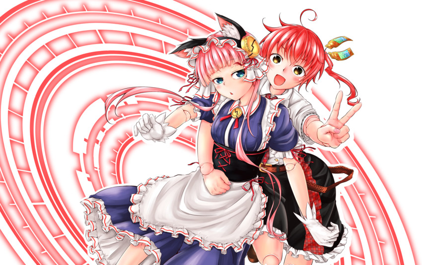 clarion and nanakorobi nene (koukaku no pandora) drawn by kuromu