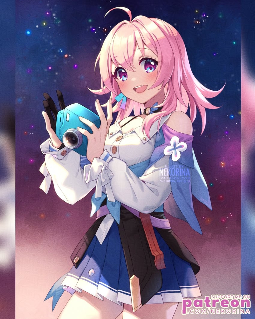 march 7th (honkai and 1 more) drawn by neko-rina