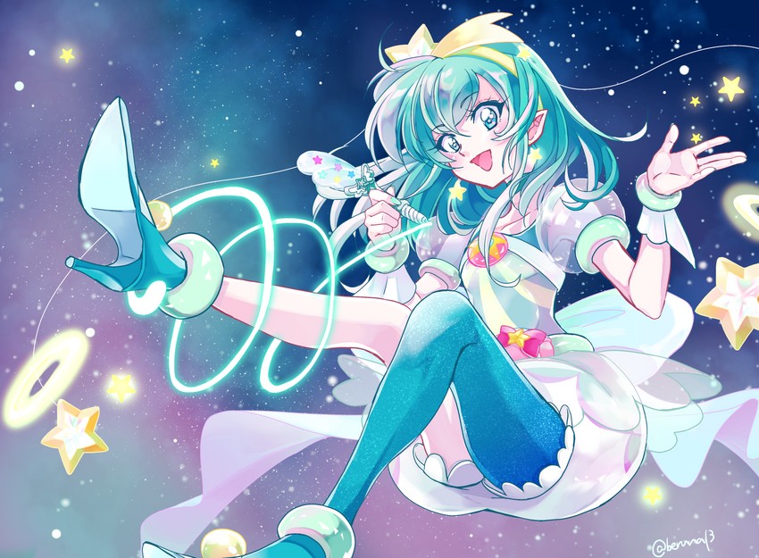 hagoromo lala and cure milky (precure and 1 more) drawn by inuko_(nozomi1118)