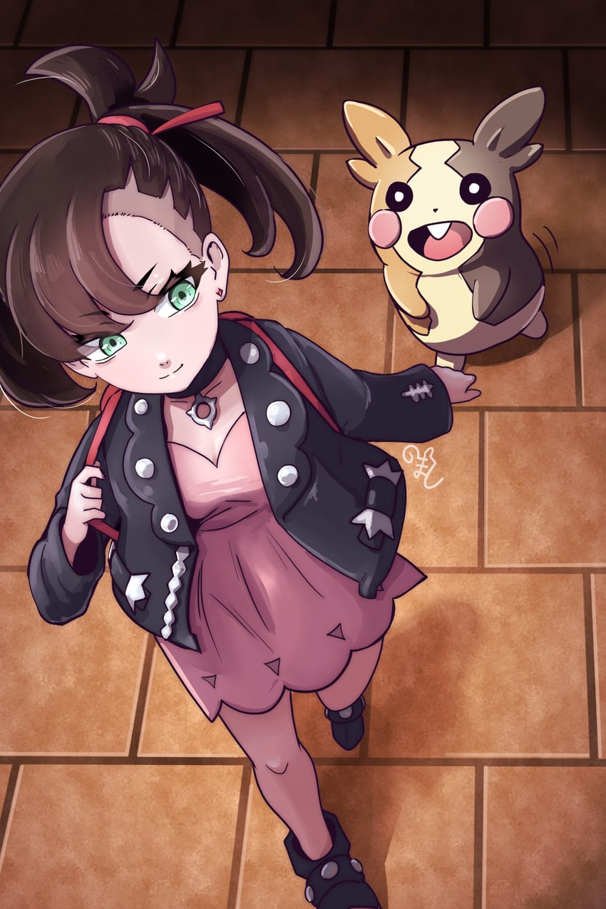 marnie and morpeko (pokemon and 1 more) drawn by knockmart