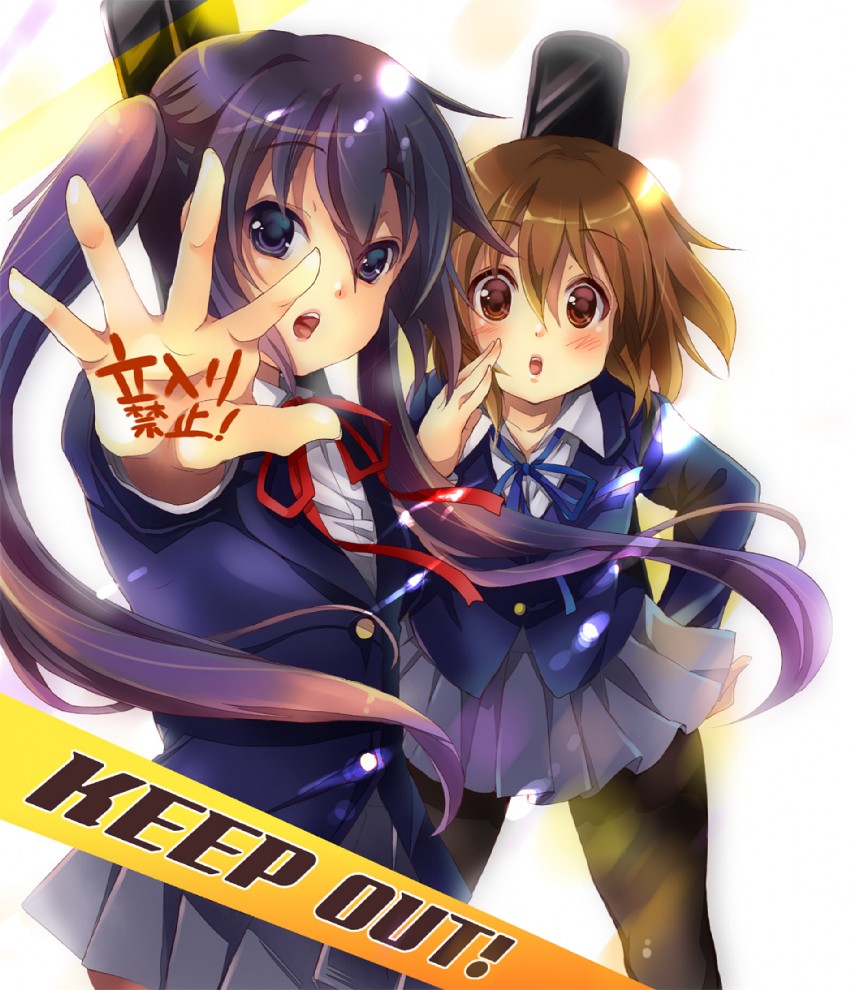 nakano azusa and hirasawa yui (k-on!) drawn by gouda_nagi