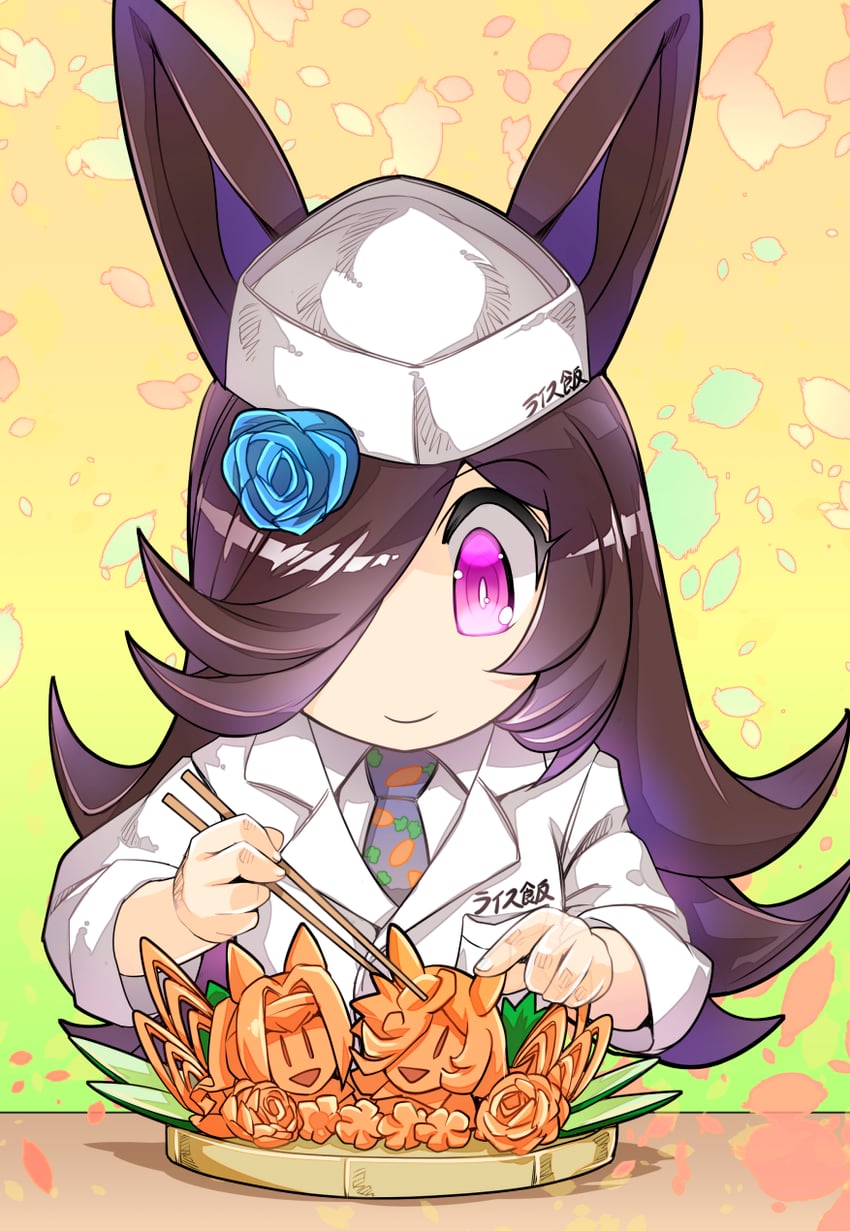 rice shower and haru urara (umamusume) drawn by hisahiko